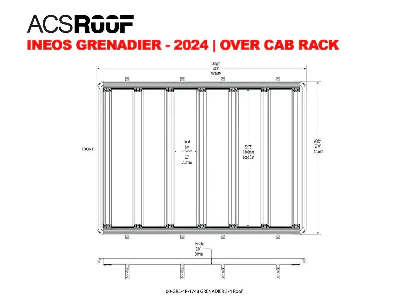Grenadier Roof Rack: 3/4 - Image 15